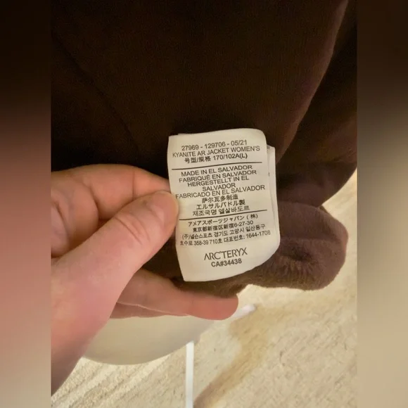 Arc’teryx Brown Women’s Size Large Kyanite Air Zip Up Jacket - Picture 4 of 5